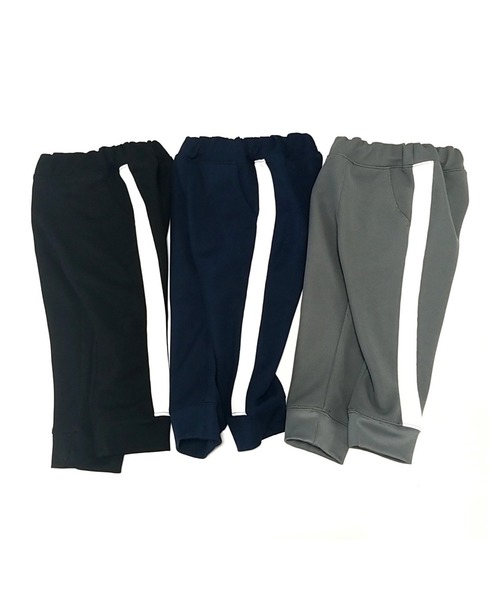 LB CLUB（エルビークラブ）の「裾リブ　ラインパンツ（その他パンツ・キッズ・ブラック/ネイビー/グレー・90/100/110/120/80/130/140）」の5枚目の写真