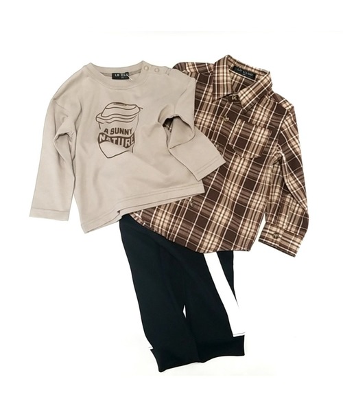 LB CLUB（エルビークラブ）の「裾リブ　ラインパンツ（その他パンツ・キッズ・ブラック/ネイビー/グレー・90/100/110/120/80/130/140）」の4枚目の写真