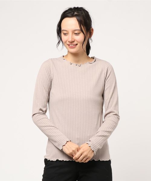 sakishimatokyo（サキシマトーキョー）の「sakishima tokyo カットソー（Tシャツ/カットソー・レディース・グレー/アイボリー/グレイッシュベージュ・FREE）」の15枚目の写真