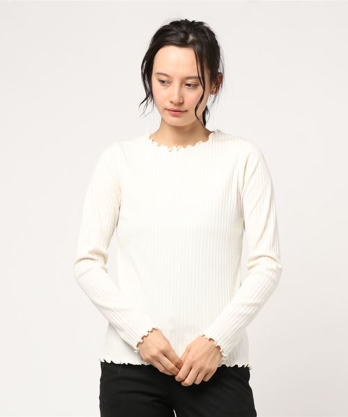sakishimatokyo（サキシマトーキョー）の「sakishima tokyo カットソー（Tシャツ/カットソー・レディース・グレー/アイボリー/グレイッシュベージュ・FREE）」の14枚目の写真