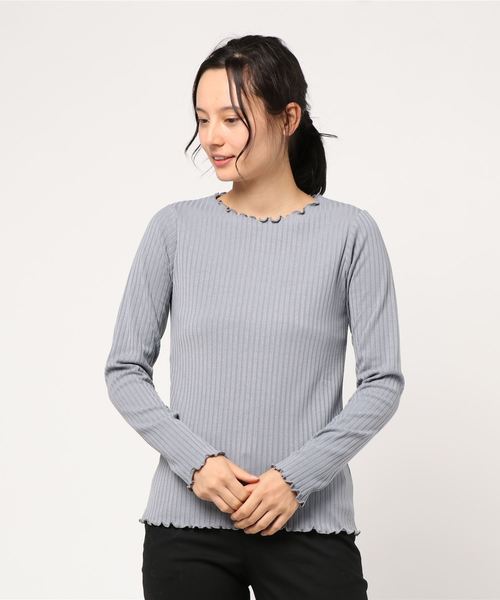 sakishimatokyo（サキシマトーキョー）の「sakishima tokyo カットソー（Tシャツ/カットソー・レディース・グレー/アイボリー/グレイッシュベージュ・FREE）」の13枚目の写真