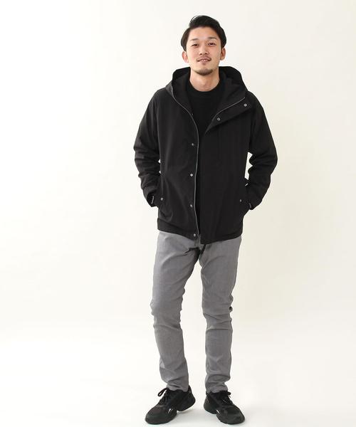 coen（コーエン）の「ボリュームネックショートモッズブルゾン(ネイビー⇒WEB限定カラー)#（モッズコート・メンズ・オリーブ/ブラック/ネイビー・SMALL/LARGE/X-LARGE/MEDIUM）」の5枚目の写真