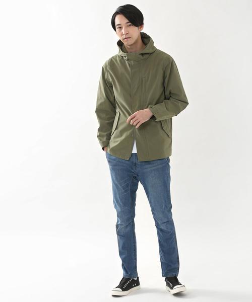 coen（コーエン）の「ボリュームネックショートモッズブルゾン(ネイビー⇒WEB限定カラー)#（モッズコート・メンズ・オリーブ/ブラック/ネイビー・SMALL/LARGE/X-LARGE/MEDIUM）」の12枚目の写真