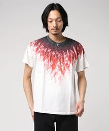 【NO ID.】Cotton Jersey Wing Print T-shirt / コットン 天竺 ウィング プリント Tシャツ