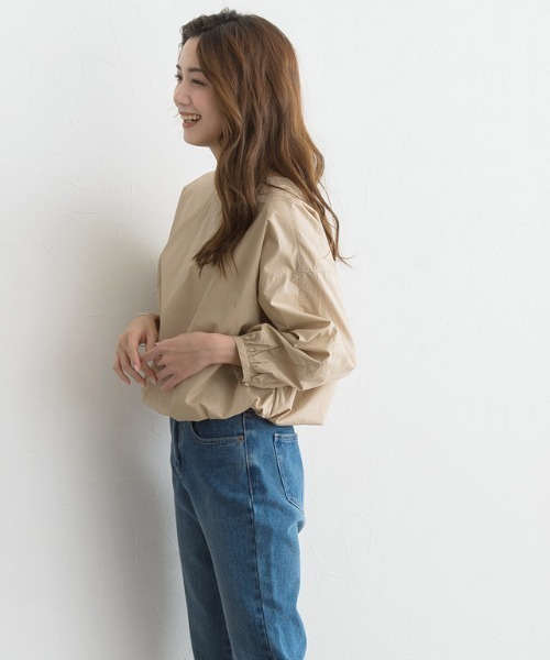 Pierrot（ピエロ）の「ドロストデザインブラウス（シャツ/ブラウス・レディース・ベージュ系その他/ブルーグリーン・M/L）」の14枚目の写真