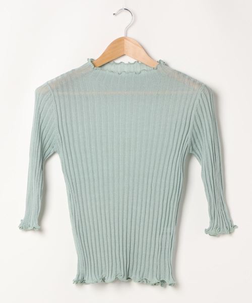 トップス   archive Design knit archives（アルシーヴ）の「シアーニットトップス（ニット/セーター