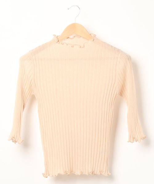 archives(アルシーヴ)の「シアーニットトップス(ニット/セーター・レディース・ブラック/ブルー/グリーン/アイボリー・MEDIUM)」の1枚目の写真