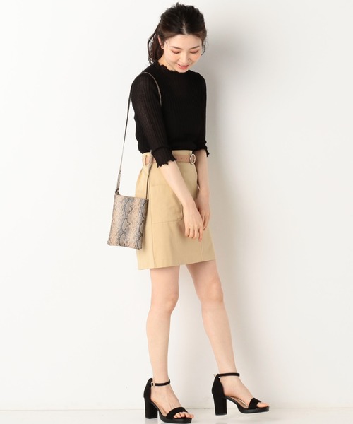 archives(アルシーヴ)の「シアーニットトップス(ニット/セーター・レディース・ブラック/ブルー/グリーン/アイボリー・MEDIUM)」の16枚目の写真