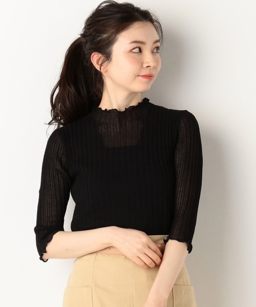 archives（アルシーヴ）の「シアーニットトップス（ニット/セーター