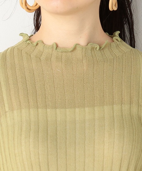 archives（アルシーヴ）の「シアーニットトップス（ニット/セーター