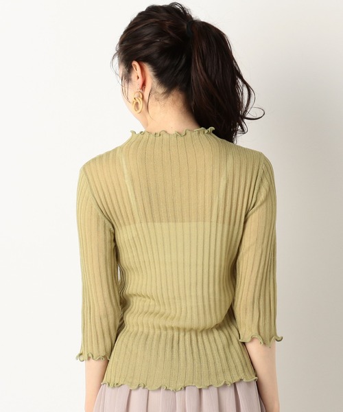 archives（アルシーヴ）の「シアーニットトップス（ニット/セーター