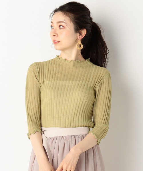 トップス   archive Design knit archives（アルシーヴ）の「シアーニットトップス（ニット/セーター