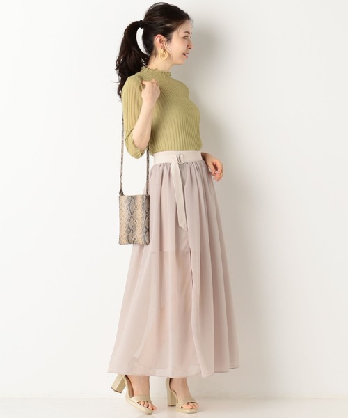 archives(アルシーヴ)の「シアーニットトップス(ニット/セーター・レディース・ブラック/ブルー/グリーン/アイボリー・MEDIUM)」の21枚目の写真