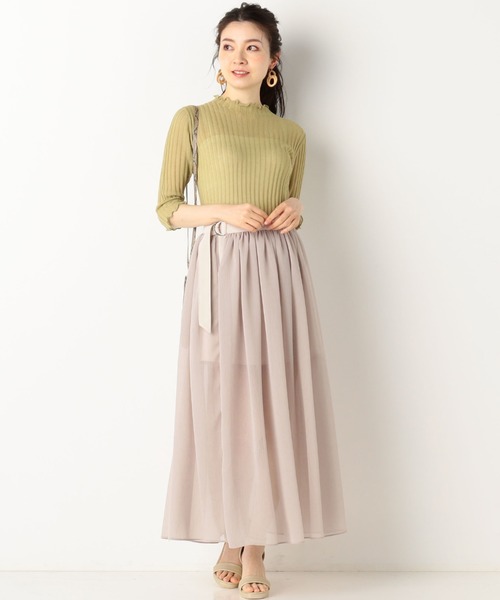 archives(アルシーヴ)の「シアーニットトップス(ニット/セーター・レディース・ブラック/ブルー/グリーン/アイボリー・MEDIUM)」の22枚目の写真