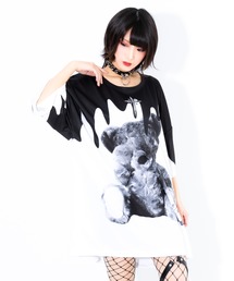 TRAVAS TOKYO | 『TRAVAS TOKYO/トラバス トーキョー』Oozy bear BIG Tee/垂れくまプリント半袖Tシャツ カットソー(Tシャツ/カットソー)