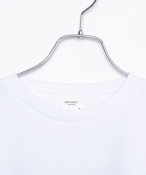 WEGO（ウィゴー）の「WEGO/レイヤードロゴビッグシルエット5分袖Tシャツ（Tシャツ/カットソー・メンズ・ブラック/ホワイト・LARGE/MEDIUM）」の5枚目の写真