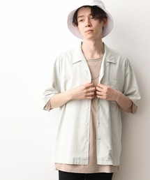 JUNRED | バンブーブレンドオープンカラーシャツ(シャツ/ブラウス)