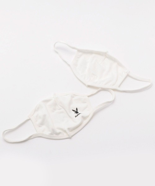 FREAK'S STORE(フリークスストア)の「PlayBoy / プレイボーイ ロゴマスク 2SET(マスク・メンズ・ホワイト/ブラック・フリ-)」の3枚目の写真