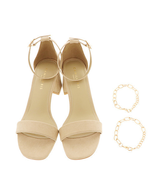 RANDA（ランダ）の「2WAYスクエアチェーンサンダル（サンダル・レディース・グリーン/ブラック/ダークブラウン・S/M/LL/L）」の13枚目の写真