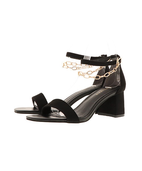 RANDA（ランダ）の「2WAYスクエアチェーンサンダル（サンダル・レディース・グリーン/ブラック/ダークブラウン・S/M/LL/L）」の6枚目の写真