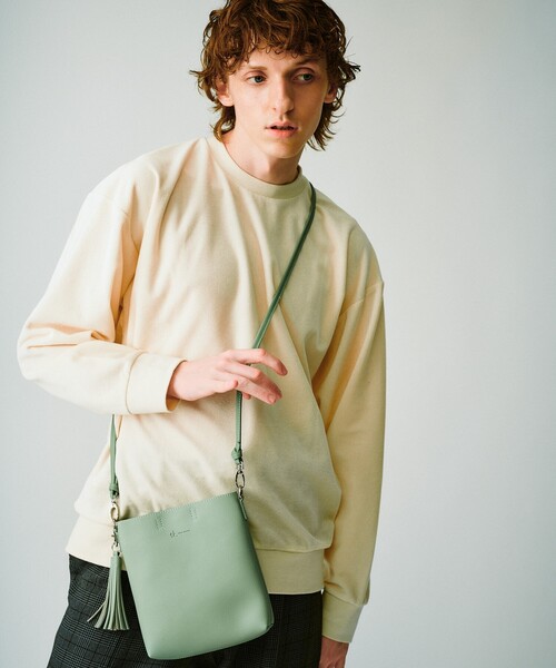 tk.TAKEO KIKUCHI（ティーケータケオキクチ）の「スクエアポシェット/ショルダーバッグ（ショルダーバッグ・メンズ・ブラック/キャメル/ライトグリーン/ライトブルー/ブラック系3・00）」の11枚目の写真