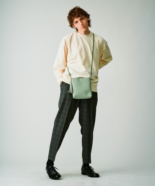 tk.TAKEO KIKUCHI（ティーケータケオキクチ）の「スクエアポシェット/ショルダーバッグ（ショルダーバッグ・メンズ・ブラック/キャメル/ライトグリーン/ライトブルー/ブラック系3・00）」の12枚目の写真