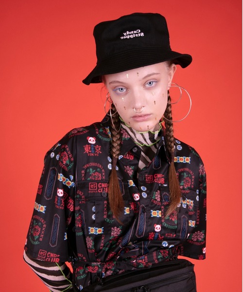 Candy Stripper（キャンディストリッパー）の「【NEW ERA×Candy Stripper】CANDY LOGO BUCKET（ハット・レディース・ブラック・FREE）」の2枚目の写真