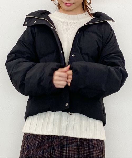 archives（アルシーヴ）の「ホワイトグースシームレスフードダウン（ダウンジャケット/コート・レディース・ブラック/アイボリー/グレー系その他・MEDIUM）」の20枚目の写真