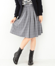 Ray BEAMS | Ray BEAMS / グレンチェック　タックスカート(スカート)