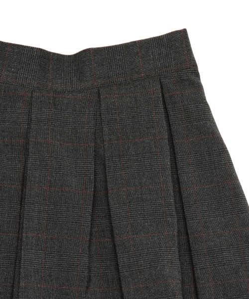 Ray BEAMS（レイビームス）の「Ray BEAMS / グレンチェック　タックスカート（スカート・レディース・ライトグレー/チャコールグレー・0/1）」の10枚目の写真
