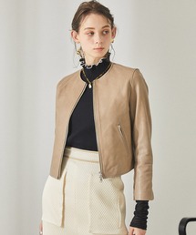 ノーカラージャケット レザー 本革 の人気ランキング レディース Zozotown
