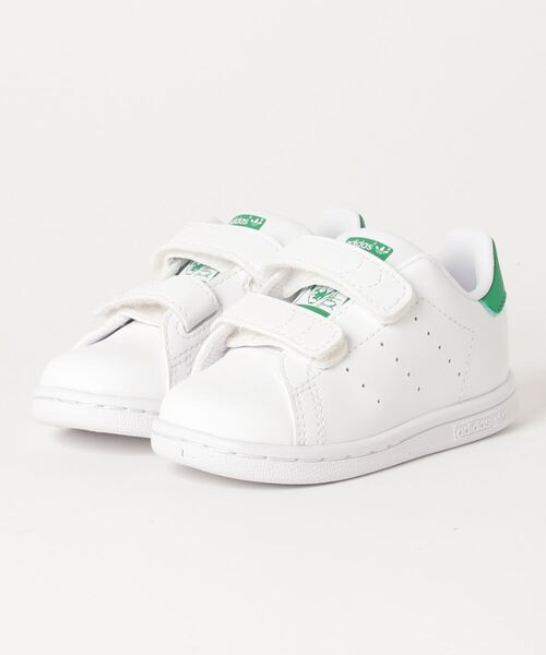 adidas アディダス FX7532 12-16STAN SMITH CF I FWWT/FWWT/GRN（スニーカー）｜adidas（アディダス）