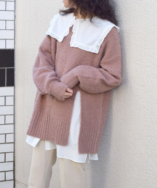 w closet（ダブルクローゼット）の「フリル衿チュニックブラウス