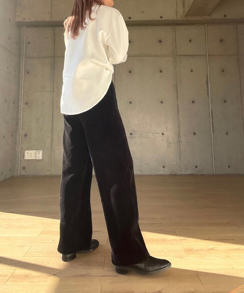 Girly Doll（ガーリードール）の「コーデュロイパンツ（その他パンツ・レディース・ホワイト/ブラック/ダークブルー/グレー/ブラウン/モカ・M/L）」の17枚目の写真