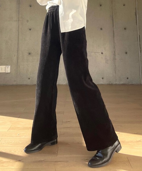 Girly Doll（ガーリードール）の「コーデュロイパンツ（その他パンツ・レディース・ホワイト/ブラック/ダークブルー/グレー/ブラウン/モカ・M/L）」の16枚目の写真