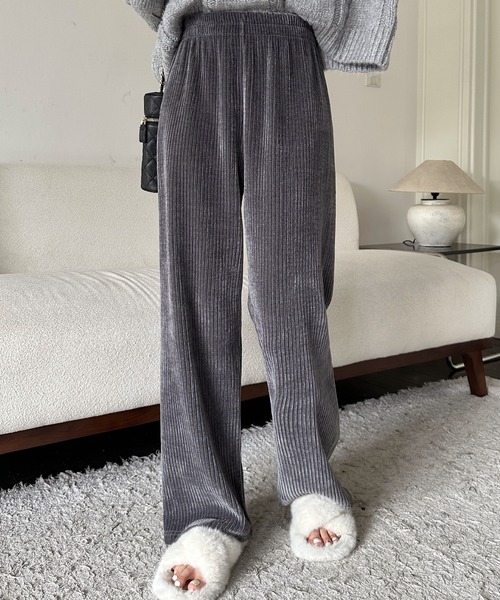 Girly Doll（ガーリードール）の「コーデュロイパンツ（その他パンツ・レディース・ホワイト/ブラック/ダークブルー/グレー/ブラウン/モカ・M/L）」の14枚目の写真