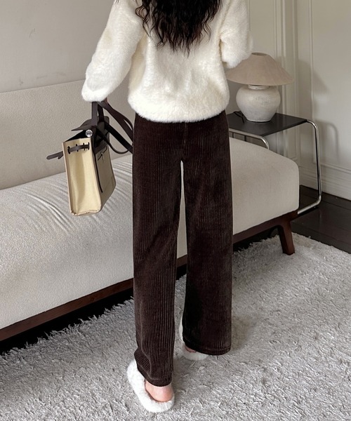 Girly Doll（ガーリードール）の「コーデュロイパンツ（その他パンツ・レディース・ホワイト/ブラック/ダークブルー/グレー/ブラウン/モカ・M/L）」の11枚目の写真