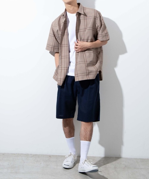WEGO(ウィゴー)の「WEGO/麻レーヨンショートパンツ(スラックス・メンズ・ダークグレー/オフホワイト/グリーン系その他/ブラック/ネイビー・MEDIUM/LARGE/X-LARGE)」の20枚目の写真