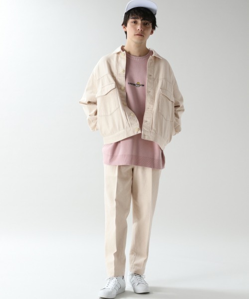 RAGEBLUE(レイジブルー)の「ワンポイント刺繍ニットクルー/934868(ニット/セーター・メンズ・オフホワイト/ライトグリーン/ピンク・FREE)」の10枚目の写真