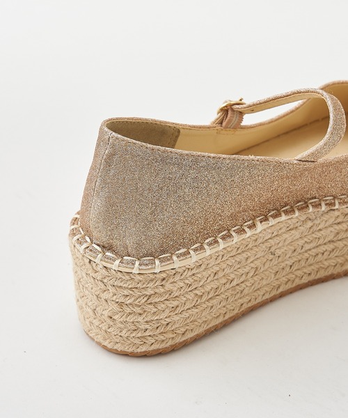 one after another NICE CLAUP（ワンアフターアナザーナイスクラップ）の「ジュート厚底フラットシューズ（その他シューズ・レディース・ブラック/モカ/ゴールド・SMALL/MEDIUM/LARGE）」の20枚目の写真