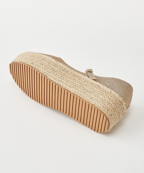 one after another NICE CLAUP（ワンアフターアナザーナイスクラップ）の「ジュート厚底フラットシューズ（その他シューズ・レディース・ブラック/モカ/ゴールド・SMALL/MEDIUM/LARGE）」の16枚目の写真