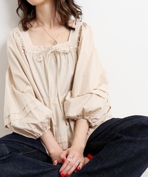 SLOBE IENA | タイプライタースクエアネックタックブラウス【手洗い可能】◆(シャツ/ブラウス)