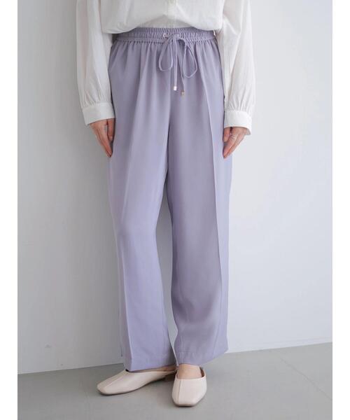 AMERICAN HOLIC（アメリカンホリック）の「センタータックドロストとろみパンツ　＊（その他パンツ・レディース・ブラック/パープル/グレイッシュベージュ/その他14・L/M）」の3枚目の写真