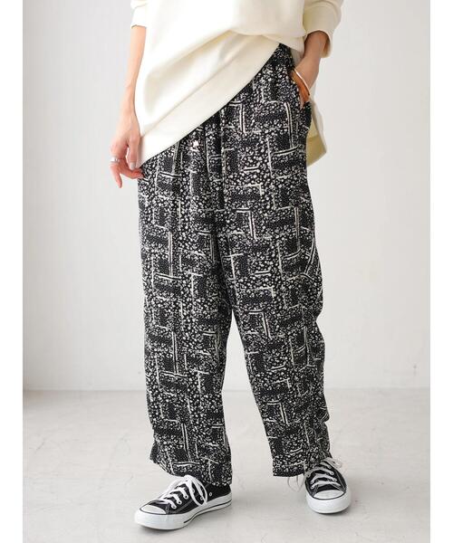 AMERICAN HOLIC（アメリカンホリック）の「センタータックドロストとろみパンツ　＊（その他パンツ・レディース・ブラック/パープル/グレイッシュベージュ/その他14・L/M）」の4枚目の写真