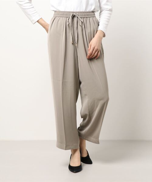 AMERICAN HOLIC（アメリカンホリック）の「センタータックドロストとろみパンツ　＊（その他パンツ・レディース・ブラック/パープル/グレイッシュベージュ/その他14・L/M）」の6枚目の写真