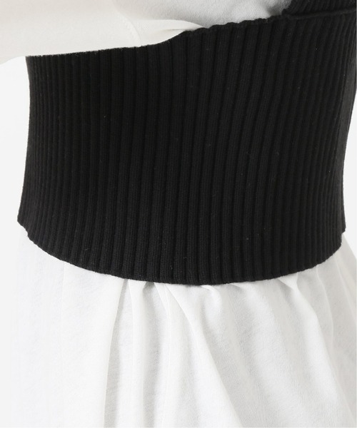 JOURNAL STANDARD（ジャーナルスタンダード）の「ハイツイストコットンリブビスチェ（ベスト・レディース・ライトグレー/ブラック・FREE）」の17枚目の写真