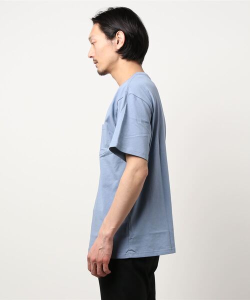 Lee（リー）の「【ユニセックス】ワンポイントロゴ刺繍 半袖Tシャツ（Tシャツ/カットソー・メンズ・ブラック/ベージュ/パープル/オフホワイト/ブルー/ベージュ系その他・SMALL/MEDIUM/LARGE/X-LARGE）」の10枚目の写真