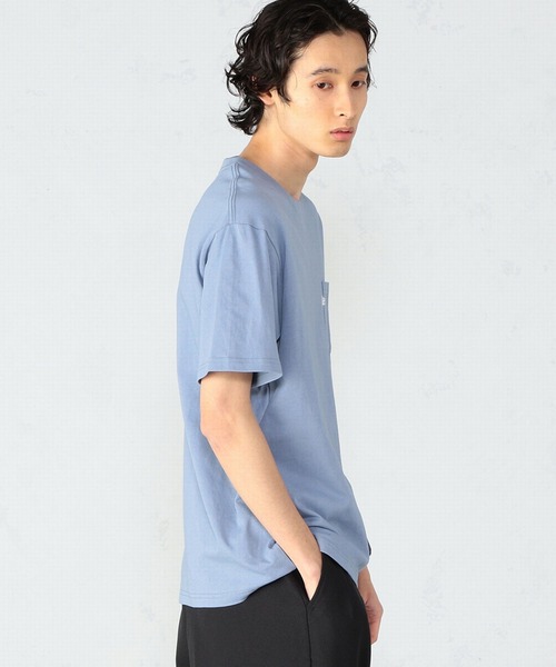 Lee（リー）の「【ユニセックス】ワンポイントロゴ刺繍 半袖Tシャツ（Tシャツ/カットソー・メンズ・ブラック/ベージュ/パープル/オフホワイト/ブルー/ベージュ系その他・SMALL/MEDIUM/LARGE/X-LARGE）」の12枚目の写真