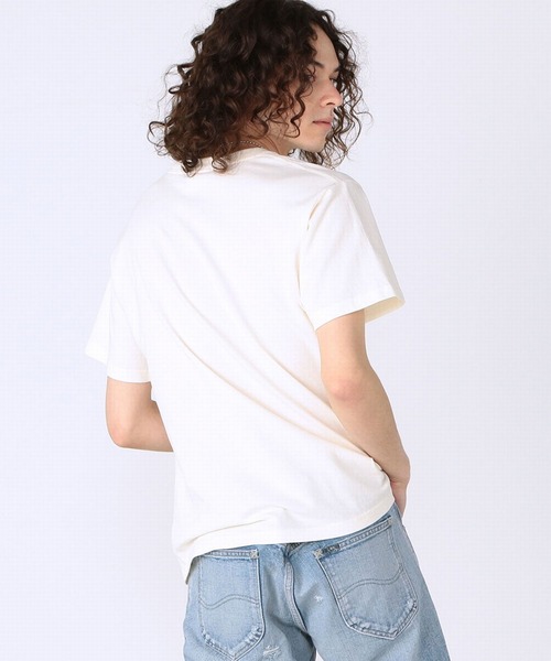 Lee（リー）の「【ユニセックス】ワンポイントロゴ刺繍 半袖Tシャツ（Tシャツ/カットソー・メンズ・ブラック/ベージュ/パープル/オフホワイト/ブルー/ベージュ系その他・SMALL/MEDIUM/LARGE/X-LARGE）」の17枚目の写真