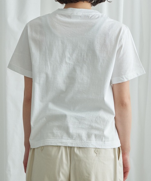 bulle de savon チューリップ柄セットアップ bulle de savon（ビュルデサボン）の「チューリップ刺繍 Tシャツ